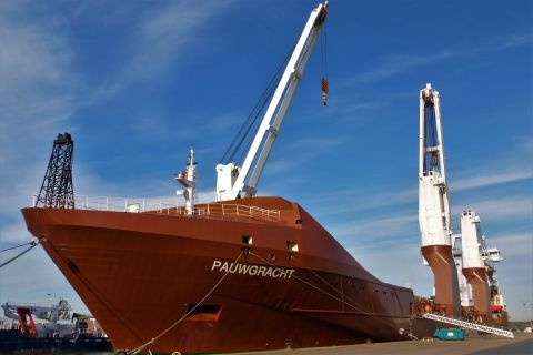 PAUWGRACHT in IJmuiden, 31 jan 2021