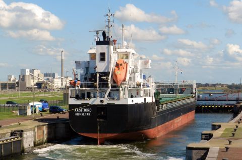 AASFJORD in IJmuiden, 28 aug 2015