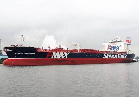 Stena Premium in IJmuiden, 11 aug 2016