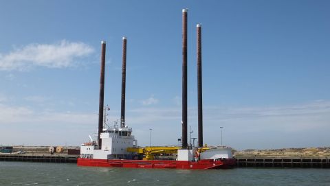Wind in IJmuiden, 9 mei 2015