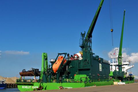 SCHELDT RIVER in IJmuiden, 1 mrt 2021