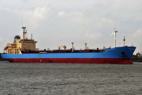 MAERSK KATE in IJmuiden, 12 mrt 2021