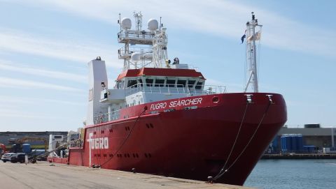 Fugro Searcher in IJmuiden, 13 mei 2015