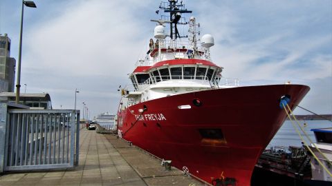 THOR FREYJA in IJmuiden, 1 mei 2022