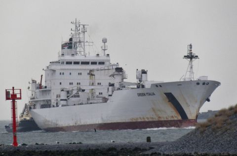 Green Italia in IJmuiden, 19 dec 2022