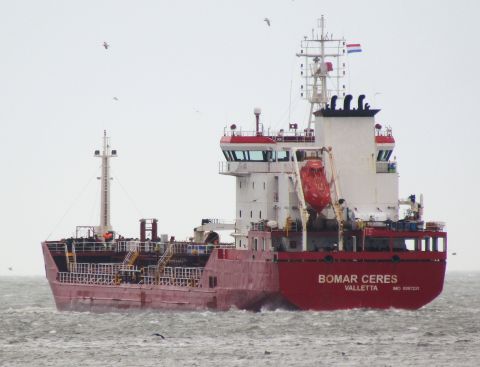Bomar Ceres in IJmuiden, 6 jan 2025