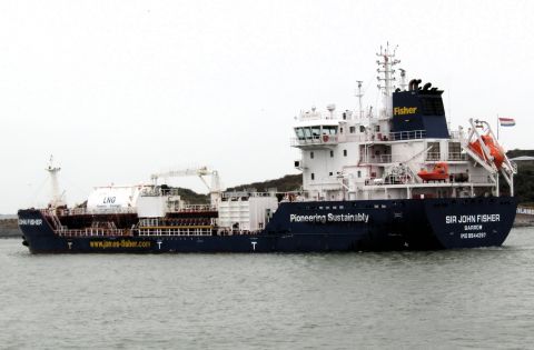 SIR JOHN FISHER in IJmuiden, 1 dec 2025