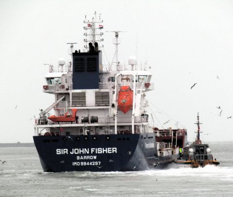 SIR JOHN FISHER in IJmuiden, 1 dec 2025