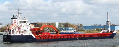 STAVFJORD (coaster) in IJmuiden, 28 mrt 2026
