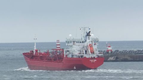 CHRISTINA in IJmuiden, 15 jul 2015