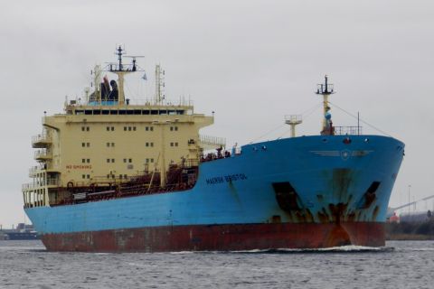 Maersk Bristol in IJmuiden, 30 dec 2014