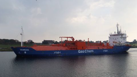SAARGAS in IJmuiden, 14 aug 2015
