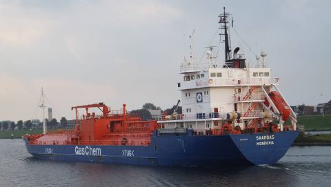 SAARGAS in IJmuiden, 14 aug 2015