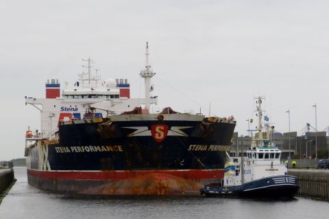 STENA PERFORMANCE in IJmuiden, 23 okt 2015