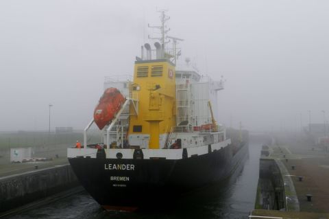 Leander in IJmuiden, 1 nov 2015