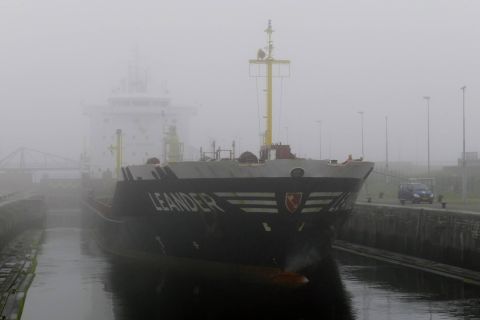 Leander in IJmuiden, 1 nov 2015