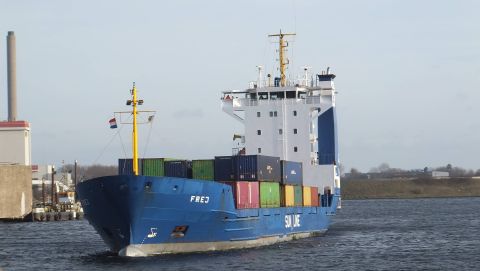 Frej in IJmuiden, 26 dec 2015