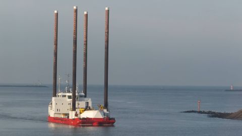 Wind in IJmuiden, 18 jan 2016