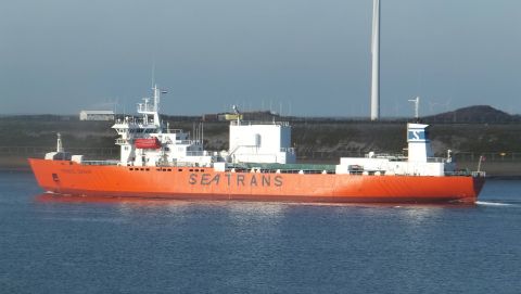 TRANS DANIA in IJmuiden, 18 jan 2016