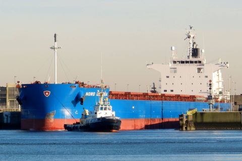 NORD BELUGA in IJmuiden, 25 jan 2016