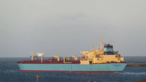 Maersk Promise in IJmuiden, 28 jan 2016