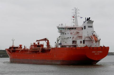 Sten Aurora in IJmuiden, 6 feb 2016