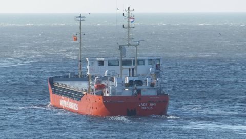 LADY AMI in IJmuiden, 19 feb 2016