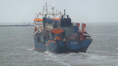 Ham 316 in IJmuiden, 22 feb 2016