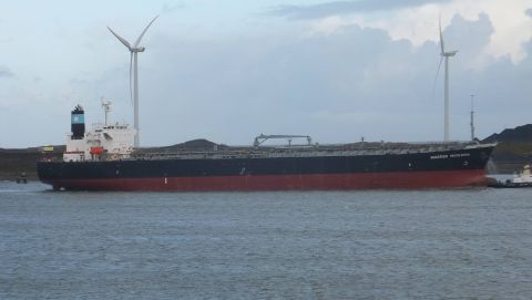 MAERSK MIYAJIMA in IJmuiden, 2 mrt 2016