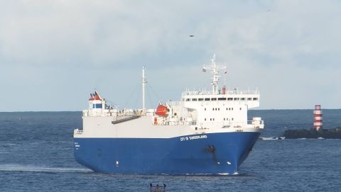 CITY OF SUNDERLAND in IJmuiden, 7 mrt 2016