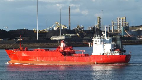 SILVER FRAMNES in IJmuiden, 7 mrt 2016