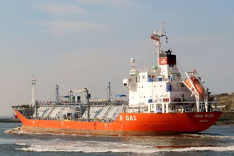 SIGAS SILVIA in IJmuiden, 10 mrt 2016