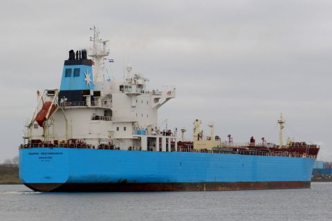 MAERSK MEDITERRANEAN in IJmuiden, 19 mrt 2016