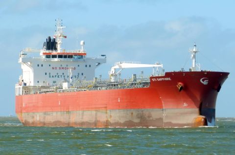 STI SAPPHIRE in IJmuiden, 30 mrt 2016
