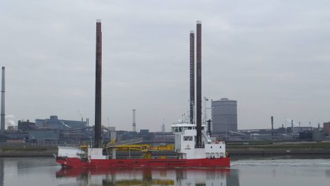 Wind in IJmuiden, 1 apr 2016