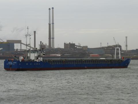 LEYLA in IJmuiden, 9 jan 2015