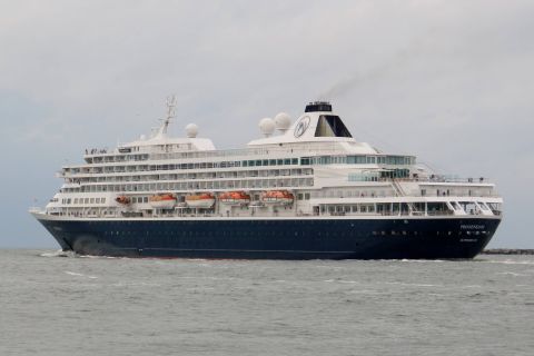 Prinsendam in IJmuiden, 10-8-2014