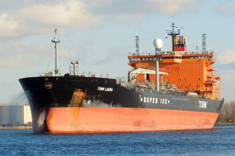 Torm Laura in IJmuiden, 17 jan 2015