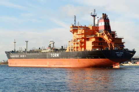 Torm Laura in IJmuiden, 17 jan 2015