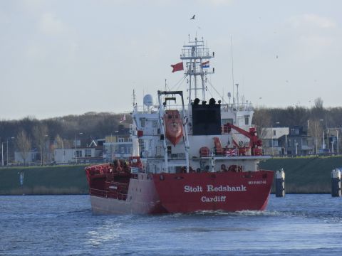 Stolt Redshank in IJmuiden, 17 jan 2015