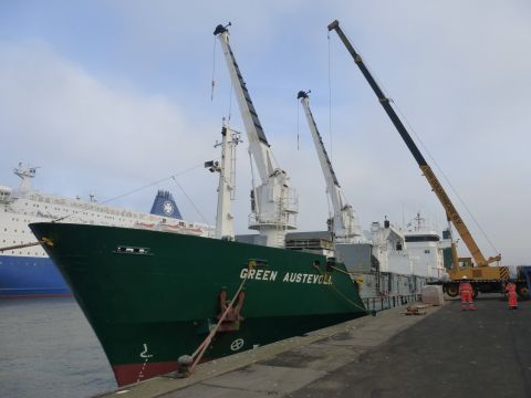 Green Austevoll in IJmuiden, 23 jan 2015