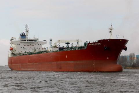 Silver Gwen in IJmuiden, 27 jan 2015