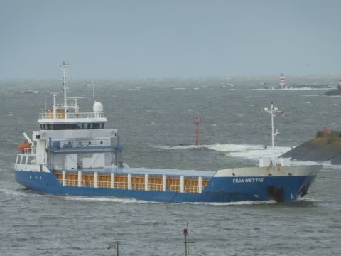 Filia Nettie in IJmuiden, 29 jan 2015