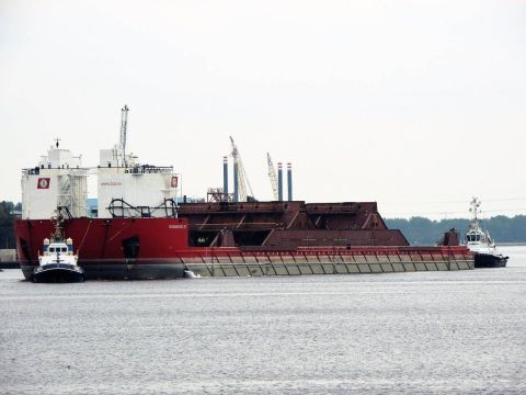 BOABARGE 7 in IJmuiden, 1 okt 2016