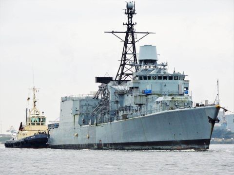 Ex F220 KOLN in IJmuiden, 12 okt 2016