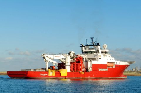 FUGRO SYMPHONY in IJmuiden, 29 okt 2016