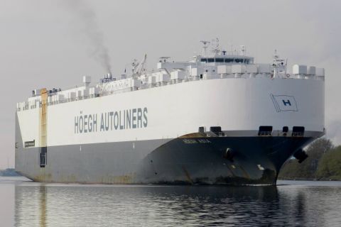 HOEGH ASIA in IJmuiden, 30 okt 2016