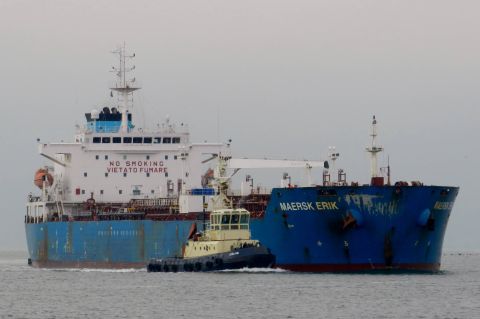 MAERSK ERIK in IJmuiden, 10 nov 2016