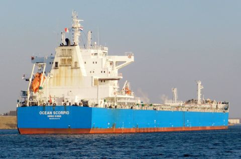 Ocean Scorpio in IJmuiden, 14 feb 2015
