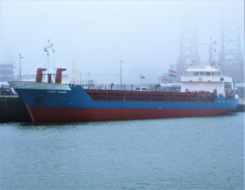EVERT PRAHM in IJmuiden, 15 dec 2016